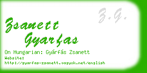 zsanett gyarfas business card