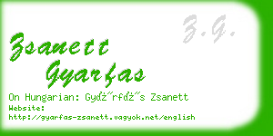 zsanett gyarfas business card